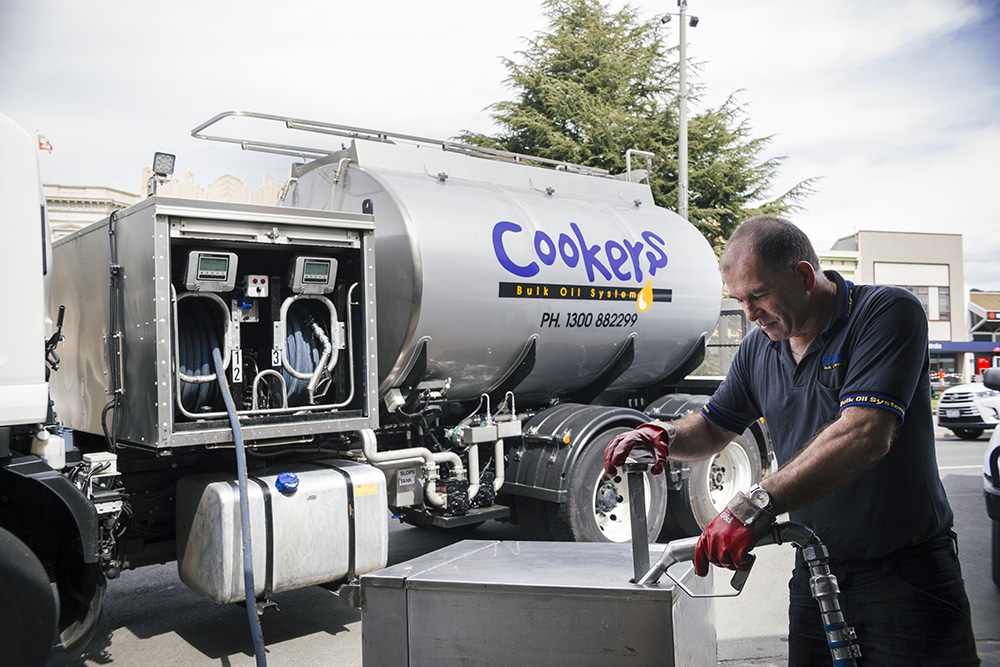 cooking oil truck